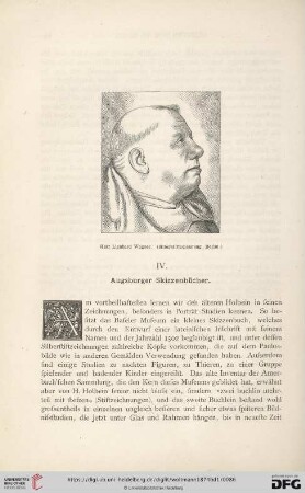 IV. Augsburger Skizzenbücher