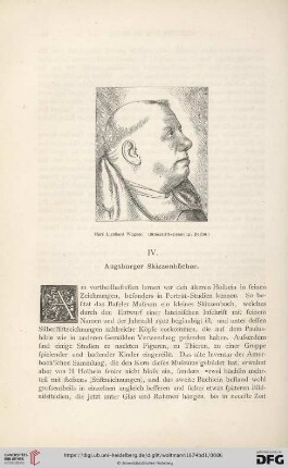 IV. Augsburger Skizzenbücher
