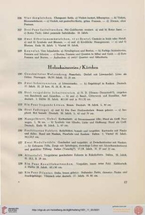 Holzschnitzerein, Kästchen (Nr. 230-259