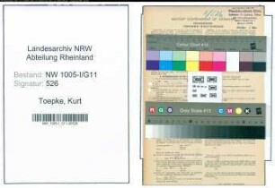 Entnazifizierung Kurt Toepke , geb. 16.12.1921 (Fachschueler)