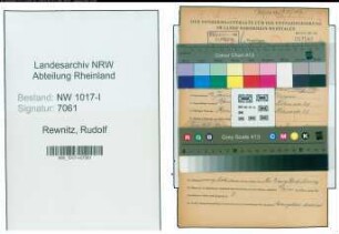 Entnazifizierung Rudolf Rewnitz , geb. 19.01.1895 (Verwaltungsbeamter)
