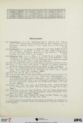 [Steiermark, Kärnten, Krain, etc.] (Nr. 1401-1854)