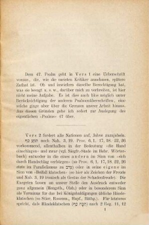 Erklärung von Psalm 47 : eine biblisch-theologische Untersuchung