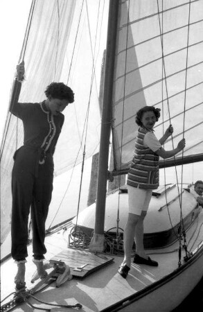 Mettnau: M. und Frau Born auf Segelyacht