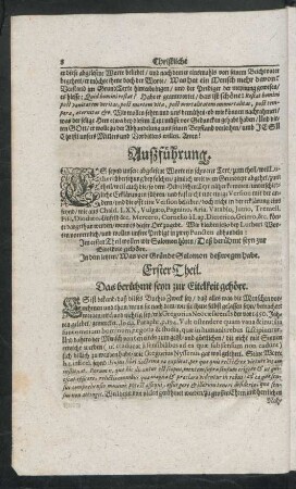 Außführung.