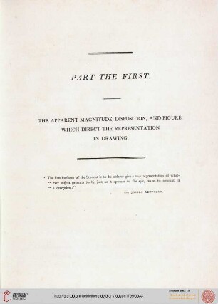 Part the first