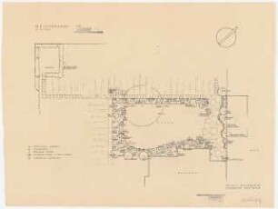 Garten Melchershof: Pflanzplan Gehölze und Stauden 1:100
