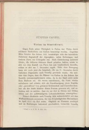 Fünftes Capitel. Tizian im Staatsdienst.