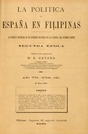 Núm. 161. 15 Mayo 1897