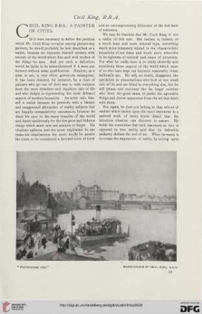 61: Cecil King, R. B. A. : a painter of cities