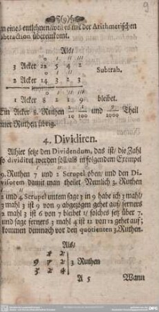 4. Dividiren.