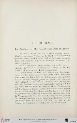 Seine Blütezeit