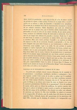 Variedad de su pensamiento y unidad de su obra