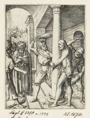 Geißelung Christi, aus: Nicolò Nelli, "Redemptionis humanae mysteria", Venedig 1568