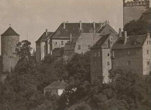 Bautzen. Nikolaiturm und Nordostecke der Ortenburg