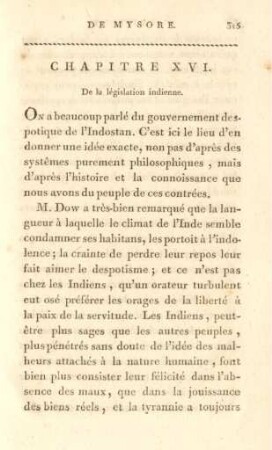 Chapitre XVI. De la législation indienne