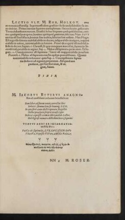 M. Iacobus Ryterus Anagnostes ad candidum Lectorem hexastichon:
