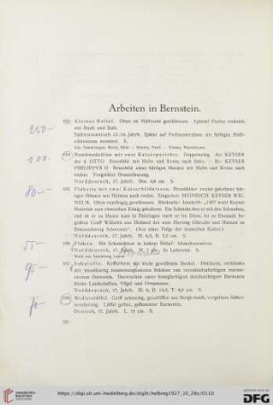 Arbeiten in Bernstein (Nr. 553-574)