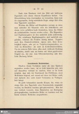 Leuchtende Kohlebilder