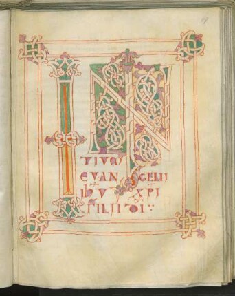 Zierseite 'Initium evangelii'