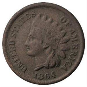 Münze, 1 Cent, 1864