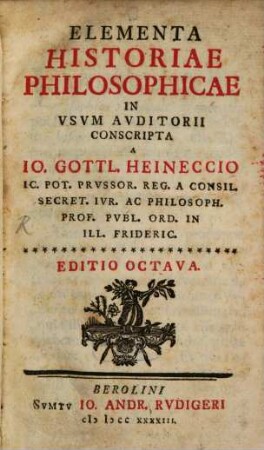 Elementa Historiae Philosophicae