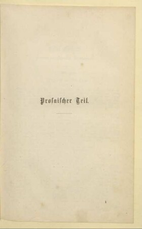 Prosaischer Teil