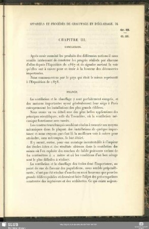 Chapitre III. Conclusion