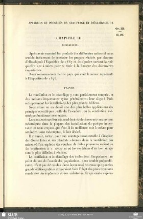 Chapitre III. Conclusion