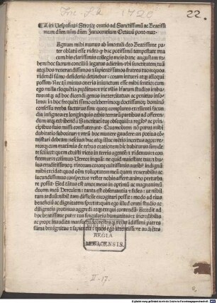 Oratio ad Innocentium VIII. pontificem maximum