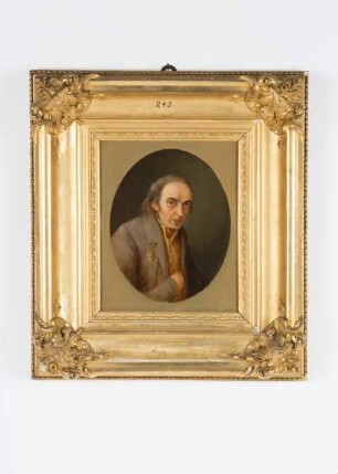 Ölgemälde "Philipp Scherzinger", wohl Furtwangen, um 1860