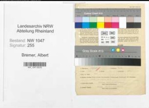 Entnazifizierung Albert Bremer , geb. 01.10.1886 (Beamter)