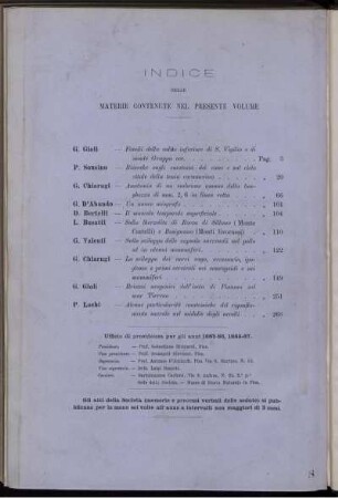 Indice Delle Materie Contenute Nel Presente Volume