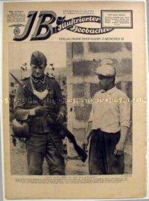 Wochenzeitschrift der NSDAP "Illustrierter Beobachter" u.a. zum Vormarsch der Wehrmacht nach dem Überfall auf die Sowjetunion