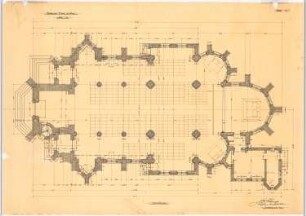 St. Liborius (mit Pfarrhaus), Dortmund-Körne: Erdgeschossgrundriss 1:50