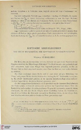 23: Koptische Kreuzlegenden : ein neues Bruchstück der koptischen Volksliteratur