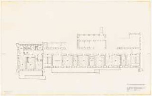 Evangelisches Diakonissenkrankenhaus Bethanien, Berlin-Kreuzberg Umbau. Hauptgebäude: Erdgeschoss 1:100