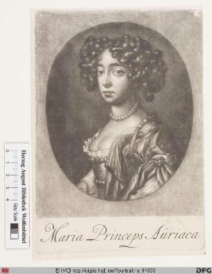 Bildnis Maria Henriette (Stuart), Prinzessin von Oranien, geb. kgl. Prinzessin von England u. Schottland