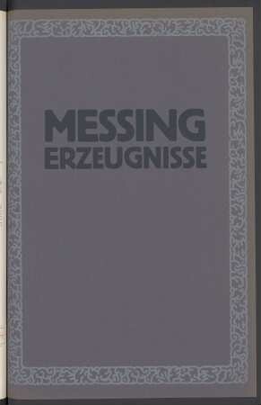 Messing-Erzeugnisse