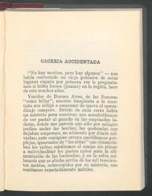 Cacería accidentada