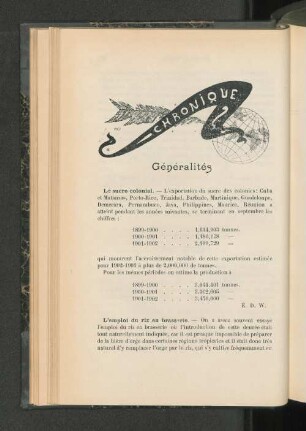 Généralités.