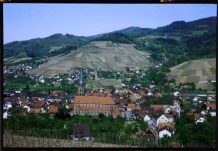 Kappelrodeck: von Schloss Rodeck auf Ort und Kirche