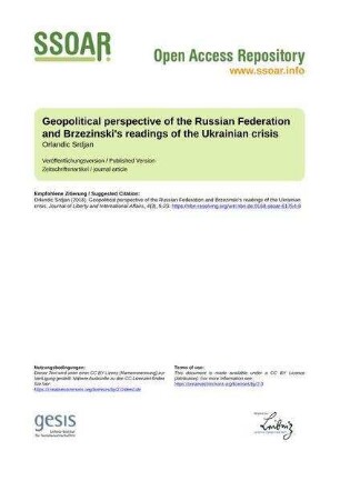 Geopolitical perspective of the Russian Federation and Brzezinski's readings of the Ukrainian crisis