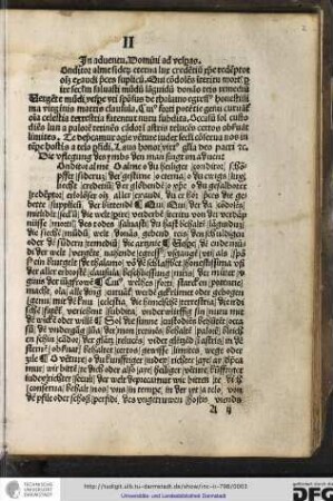 O du heiliger schöpffer der gestirne...