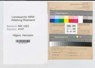 Entnazifizierung Hermann Hilgers , geb. 08.01.1889 (Kaufmann)