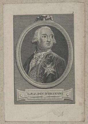 Bildnis des Louis Philippe Joseph d' Orléans