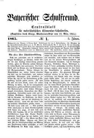 Bayerischer Schulfreund. 6, 6. 1865