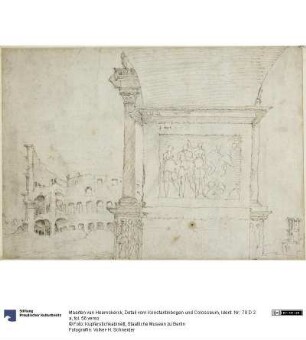 Detail vom Konstantinbogen und Colosseum