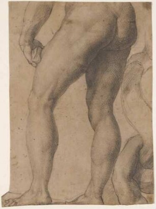 David (Kopie nach Michelangelo), Beine nach rechts