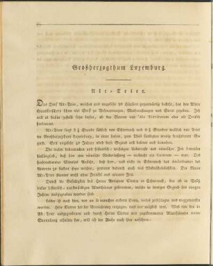 Großherzogthum Luxemburg.